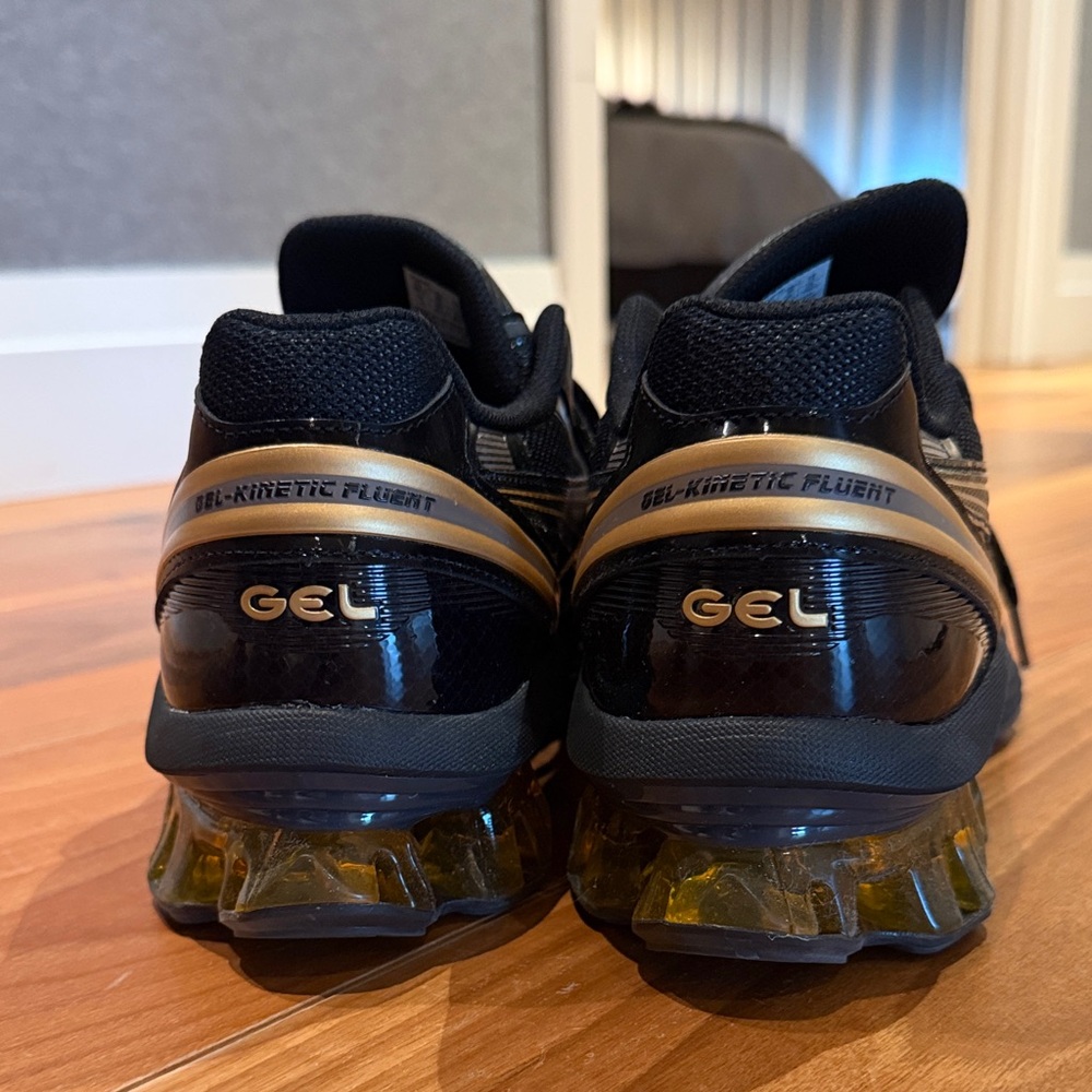 ASICS Men's Black and Gold Athletic Shoes - Picture 3 of 10